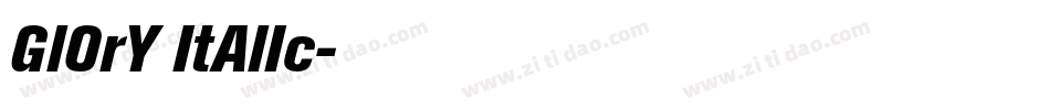 GlOrY ItAlIc字体转换